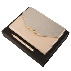 Ungaro UPBM027X-Set Pia Nude (ballpoint pen & note pad A5)
