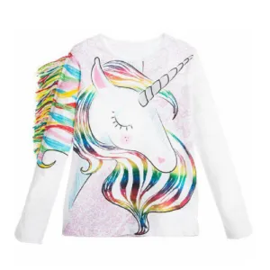 Unicorn Pastel Tops T-shirt for Girls 1-6 Years old
