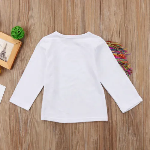 Unicorn Pastel Tops T-shirt for Girls 1-6 Years old