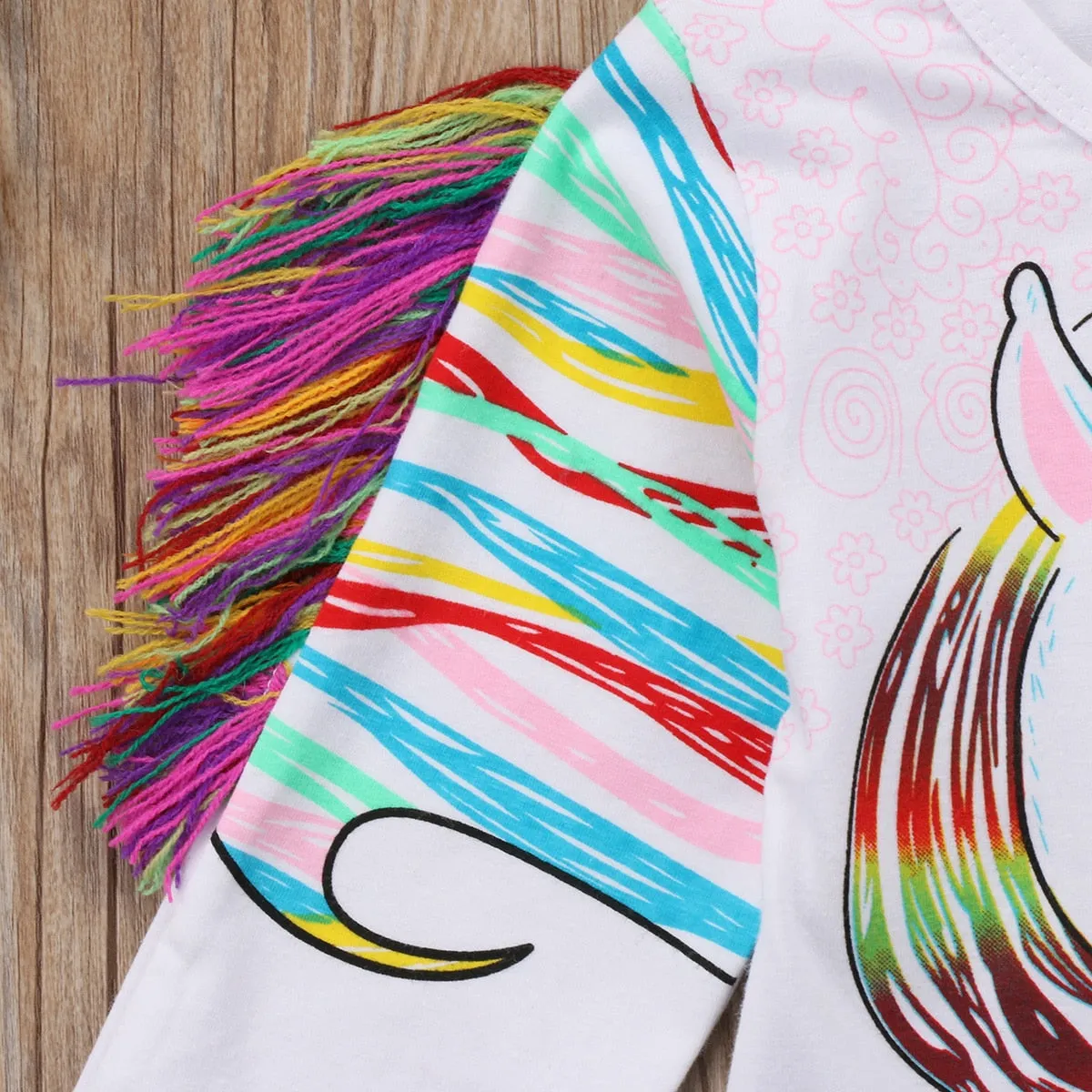 Unicorn Pastel Tops T-shirt for Girls 1-6 Years old