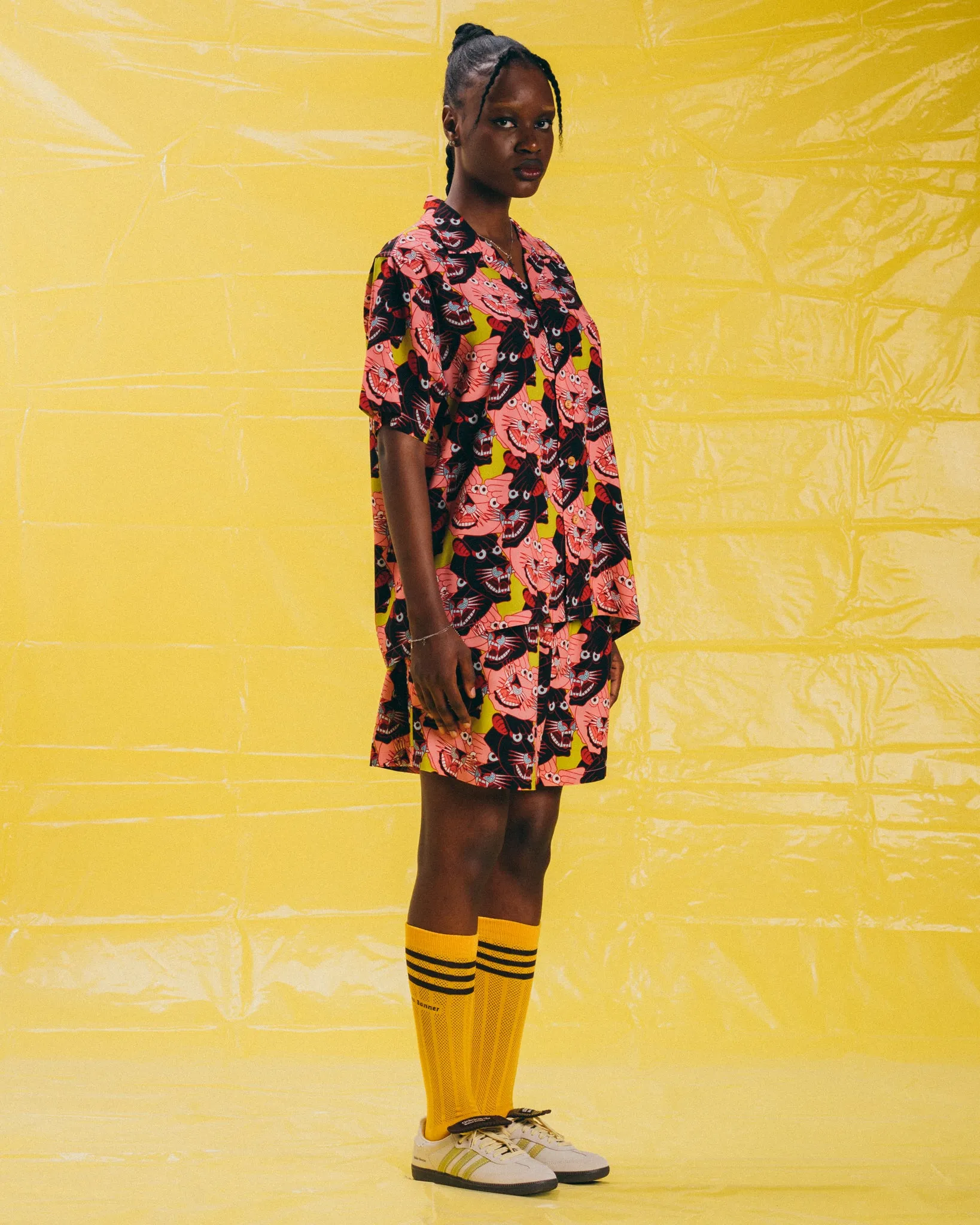 [UNISEX] TEIDE X LOCO MOSQUITO "PANTHER HEADS" SHORTS