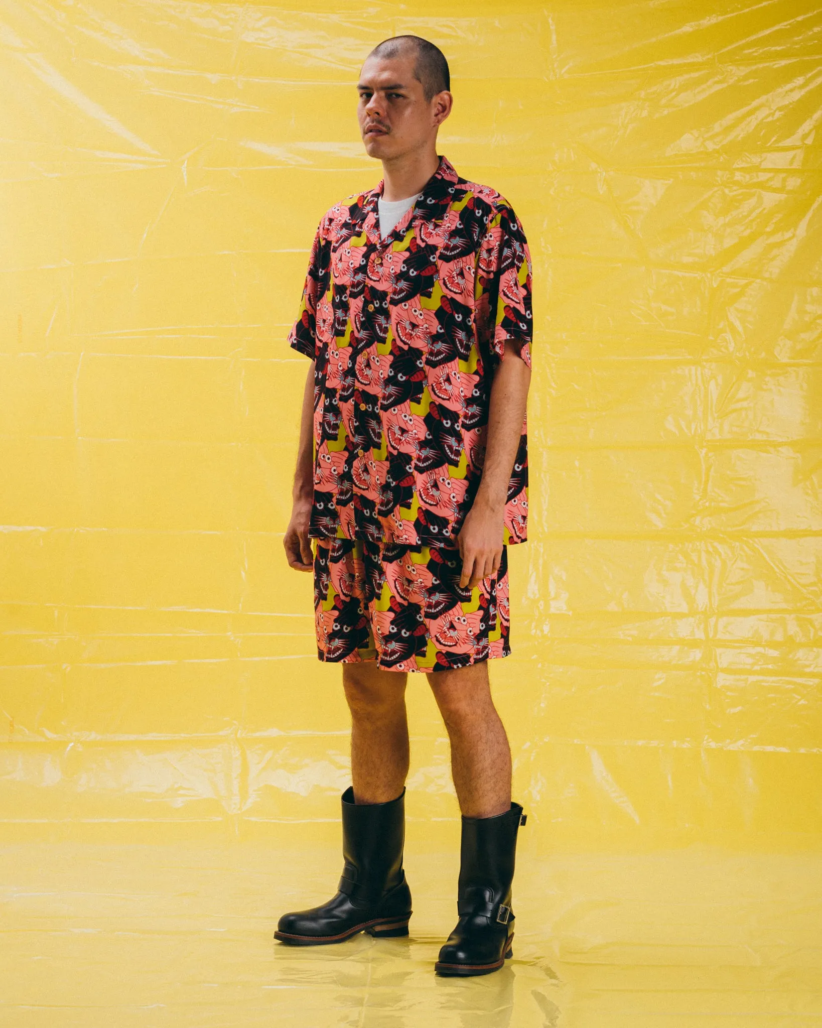 [UNISEX] TEIDE X LOCO MOSQUITO "PANTHER HEADS" SHORTS