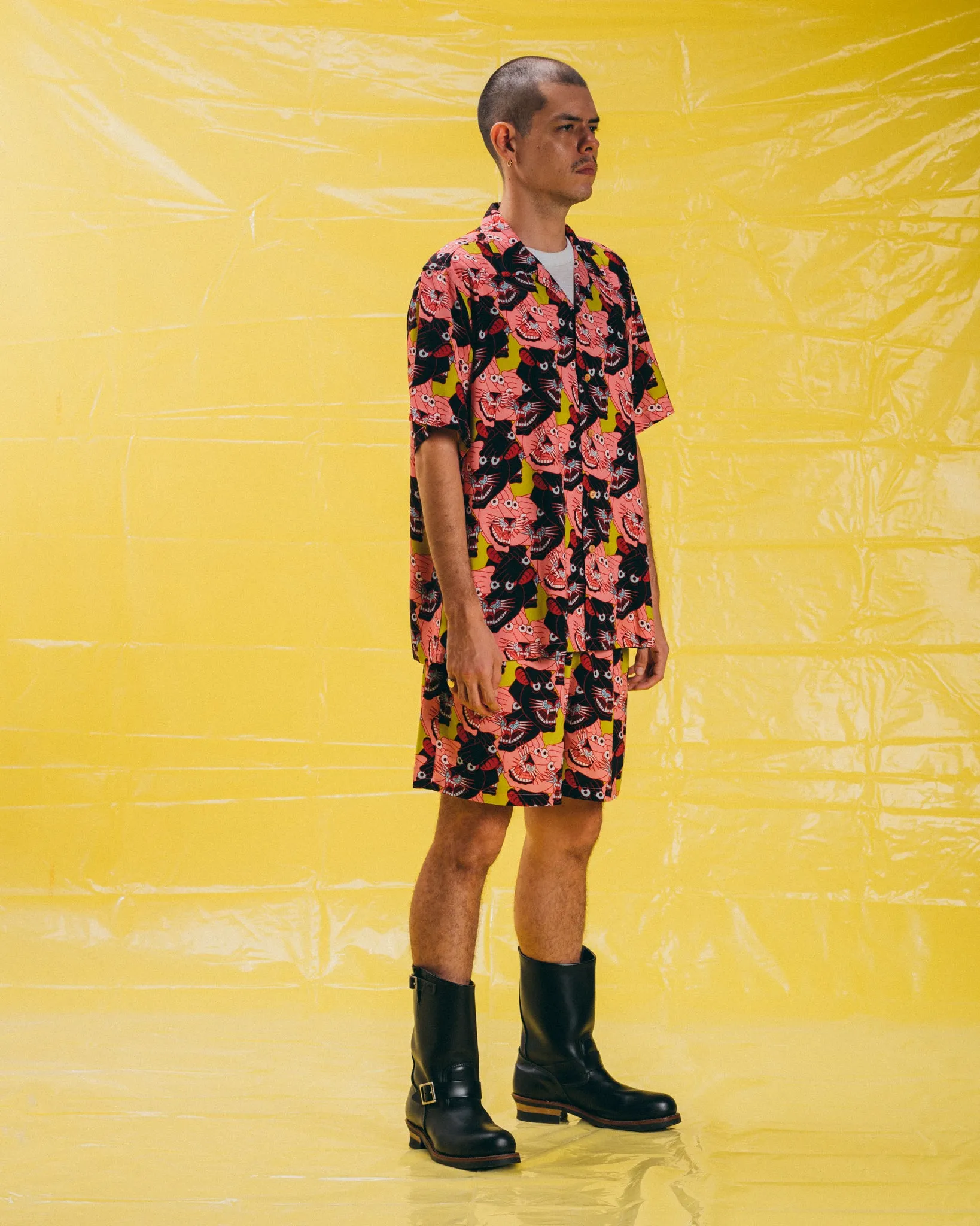 [UNISEX] TEIDE X LOCO MOSQUITO "PANTHER HEADS" SHORTS