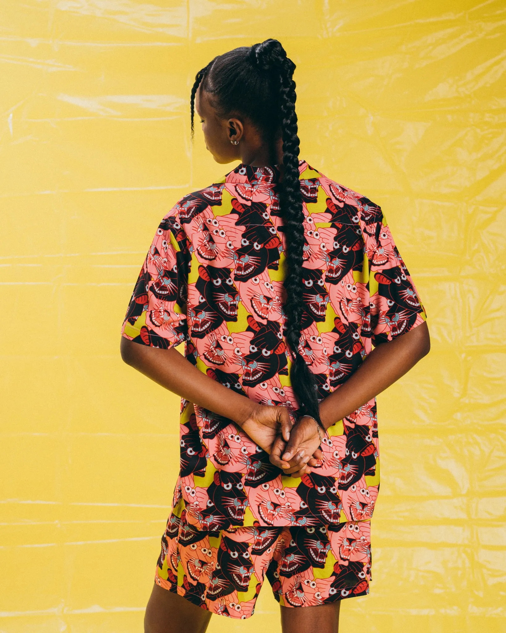 [UNISEX] TEIDE X LOCO MOSQUITO "PANTHER HEADS" SHORTS