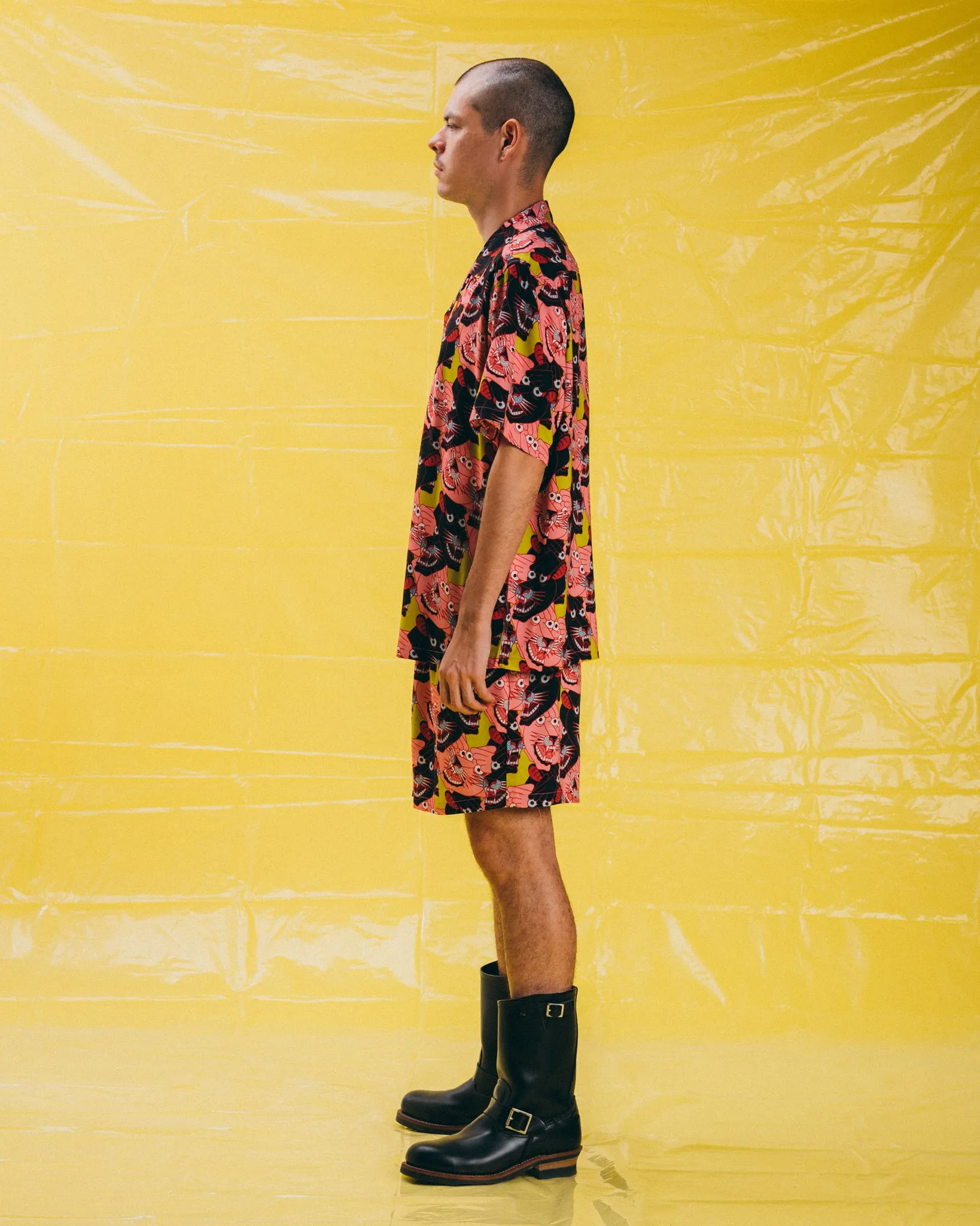 [UNISEX] TEIDE X LOCO MOSQUITO "PANTHER HEADS" SHORTS