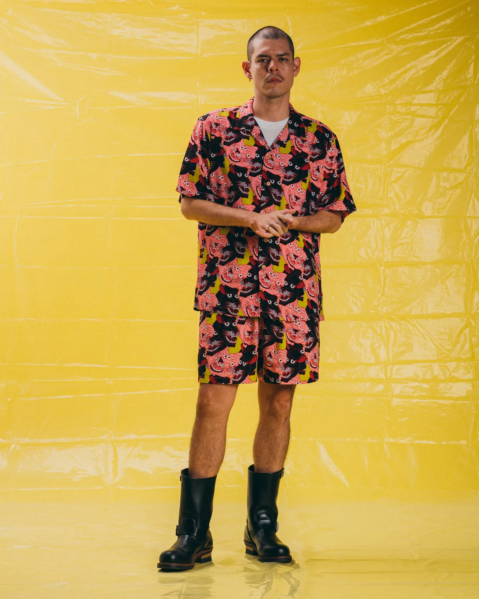 [UNISEX] TEIDE X LOCO MOSQUITO "PANTHER HEADS" SHORTS