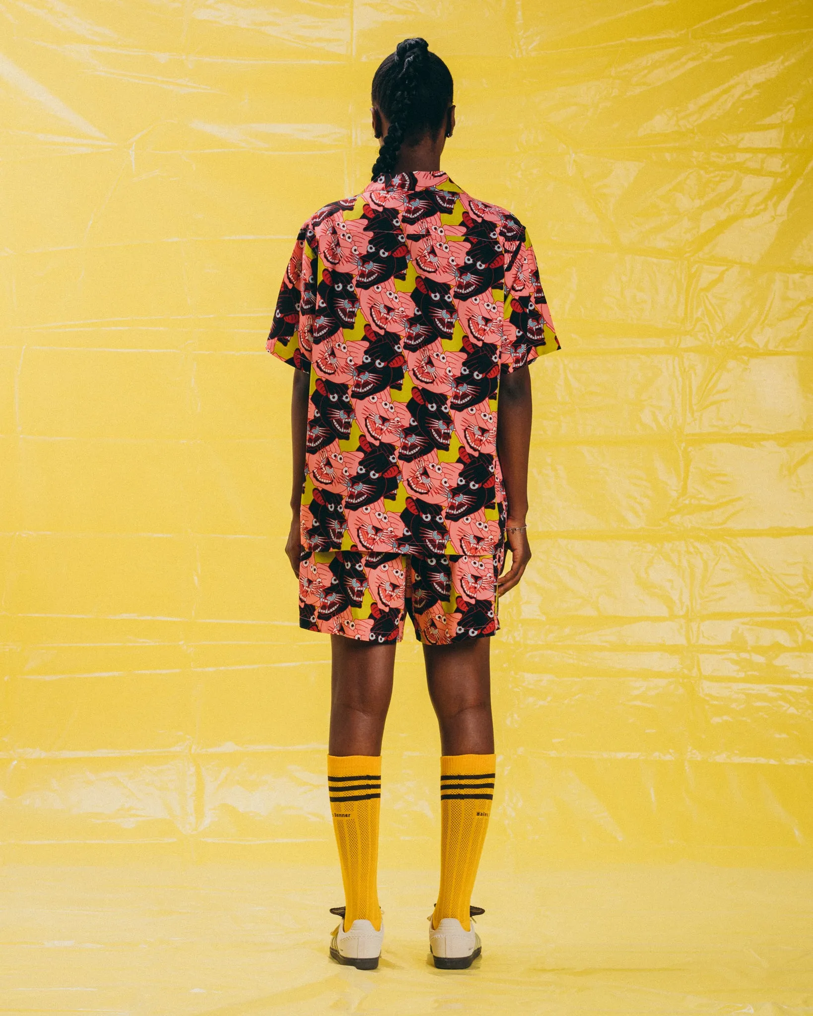 [UNISEX] TEIDE X LOCO MOSQUITO "PANTHER HEADS" SHORTS