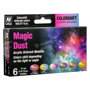 Vallejo Eccentric The Shifters Magic Dust 6 Colour Set Acrylic Airbrush Paint