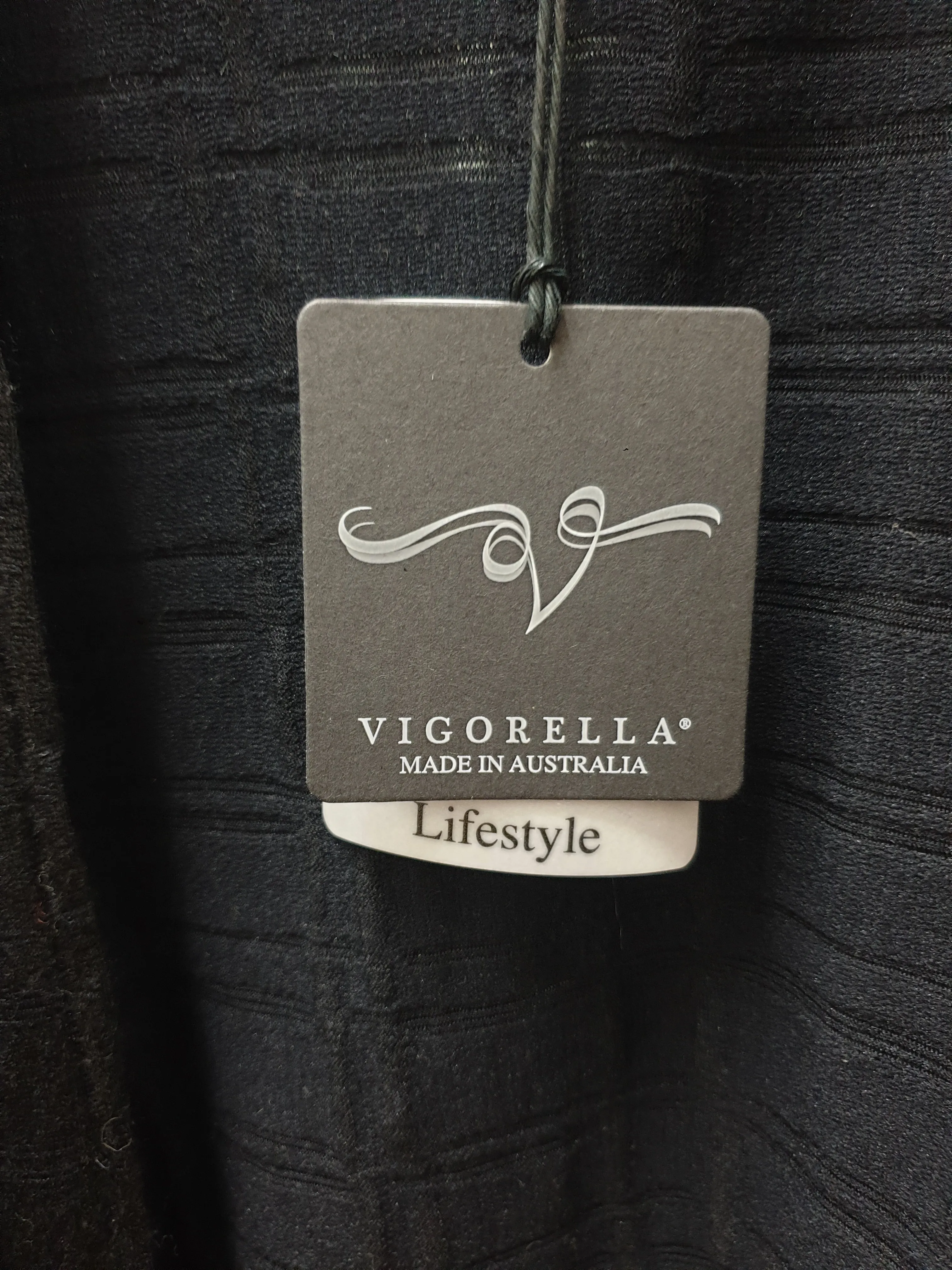 Vigorella black wool mix long cardigan one size