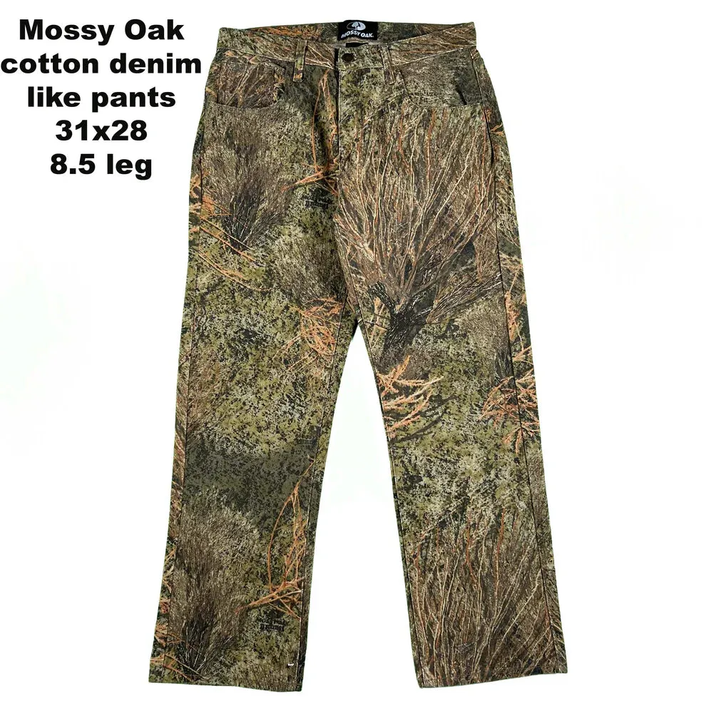 Vintage Camo Denim/Cotton Pants- SELECT PAIR
