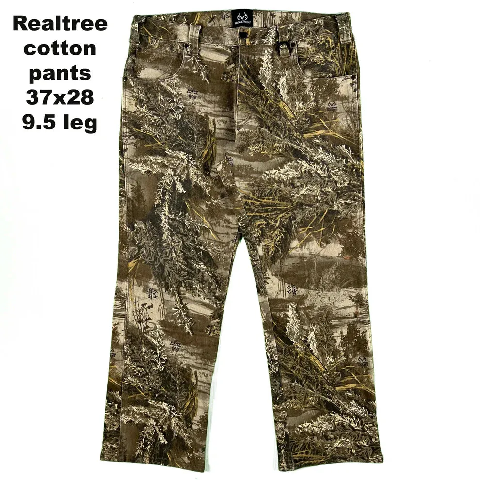 Vintage Camo Denim/Cotton Pants- SELECT PAIR