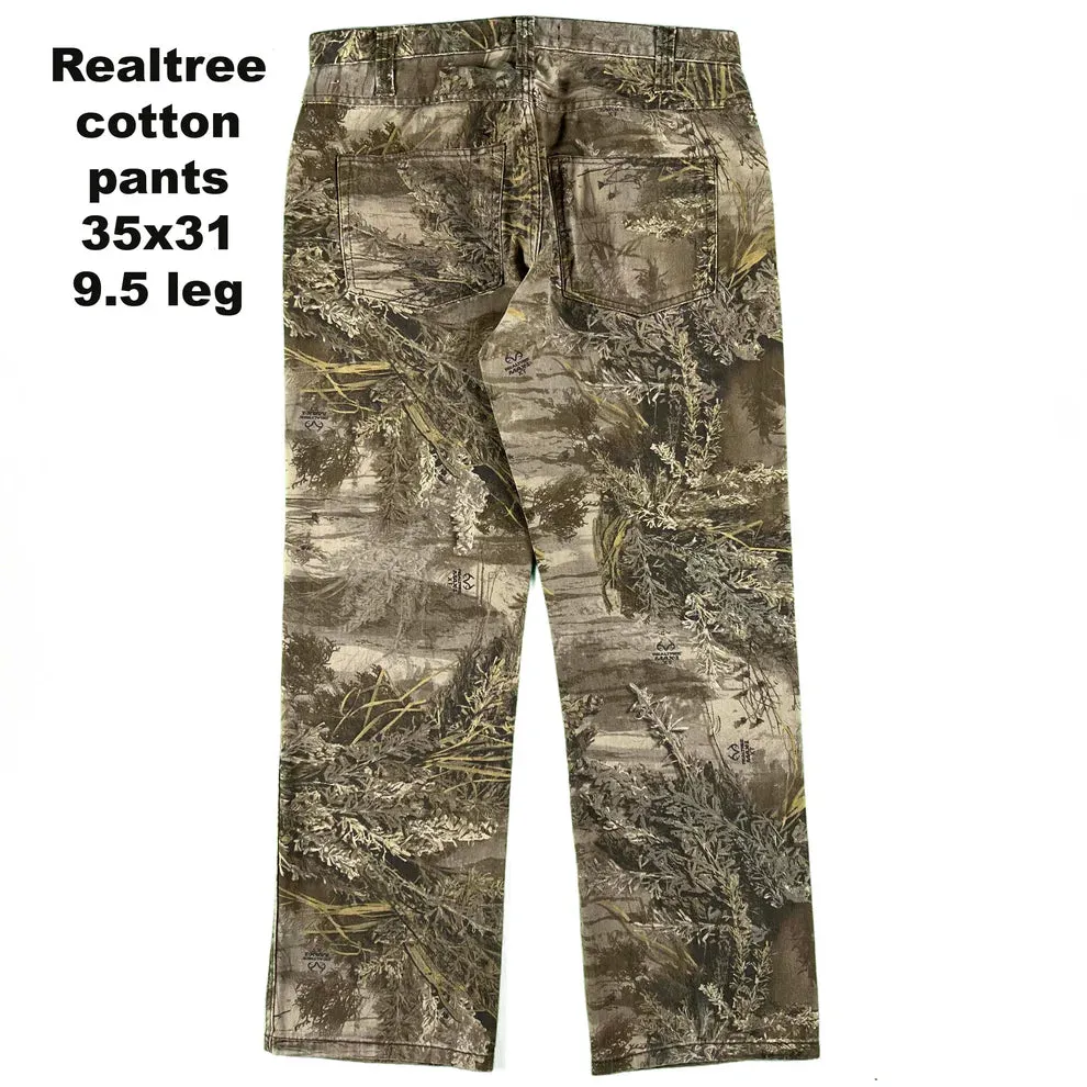 Vintage Camo Denim/Cotton Pants- SELECT PAIR