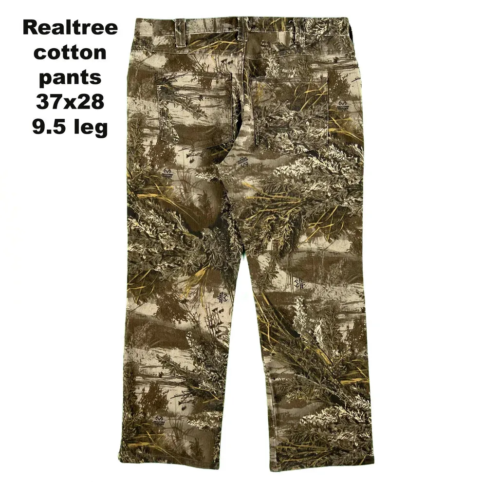 Vintage Camo Denim/Cotton Pants- SELECT PAIR