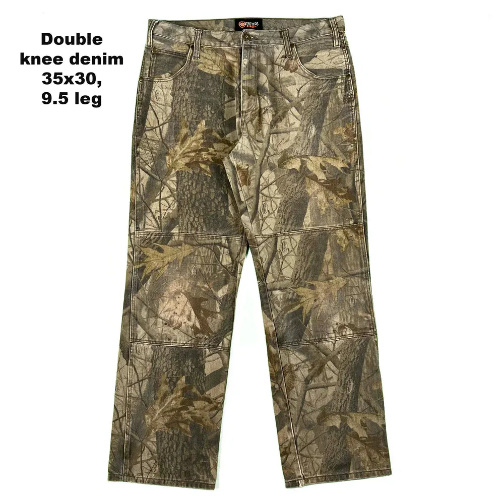 Vintage Camo Denim/Cotton Pants- SELECT PAIR
