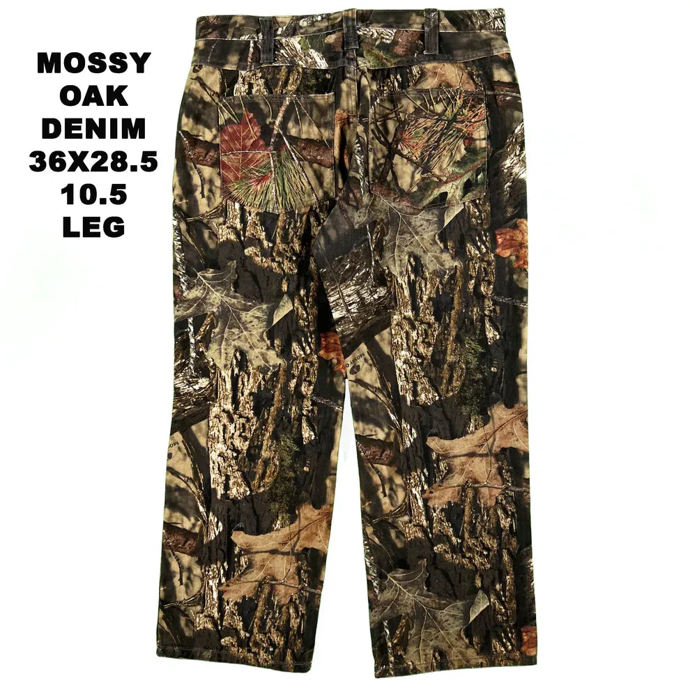 Vintage Camo Denim/Cotton Pants- SELECT PAIR