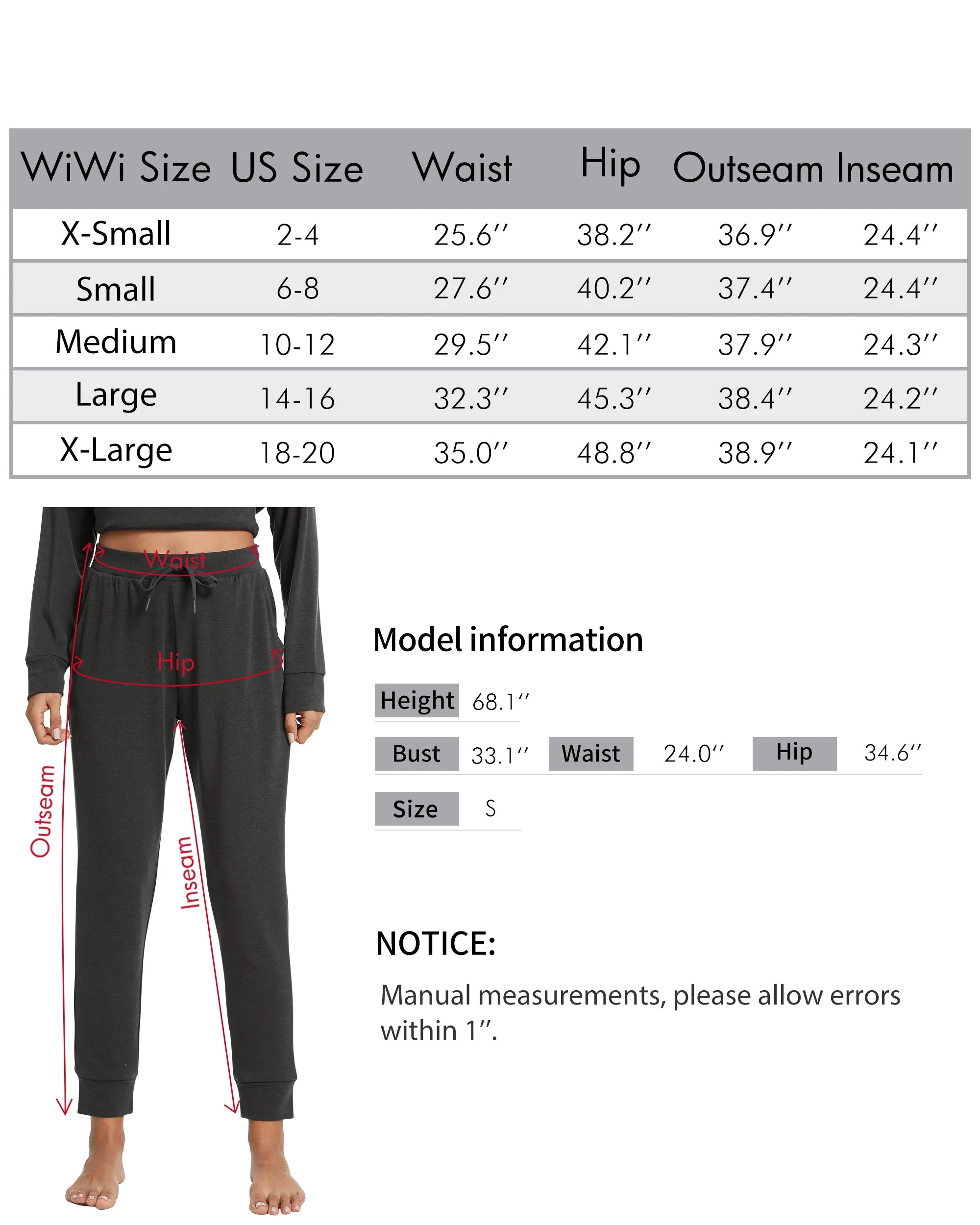 WiWi Women's Lounge Sweatpants