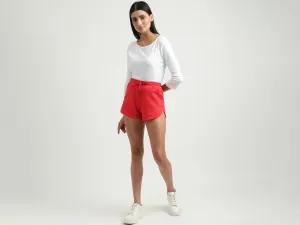 Women Herringbone Regular Fit Shorts