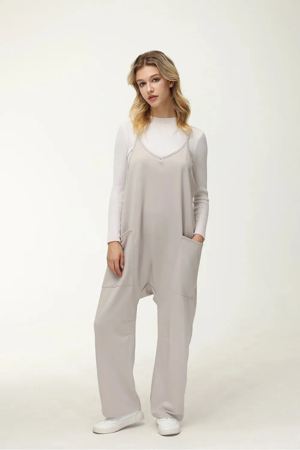 Womens Casual Wide Leg Jumpsuit (Buy 2 Vip Shipping)