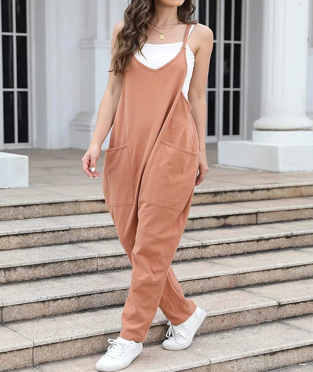 Womens Casual Wide Leg Jumpsuit (Buy 2 Vip Shipping)