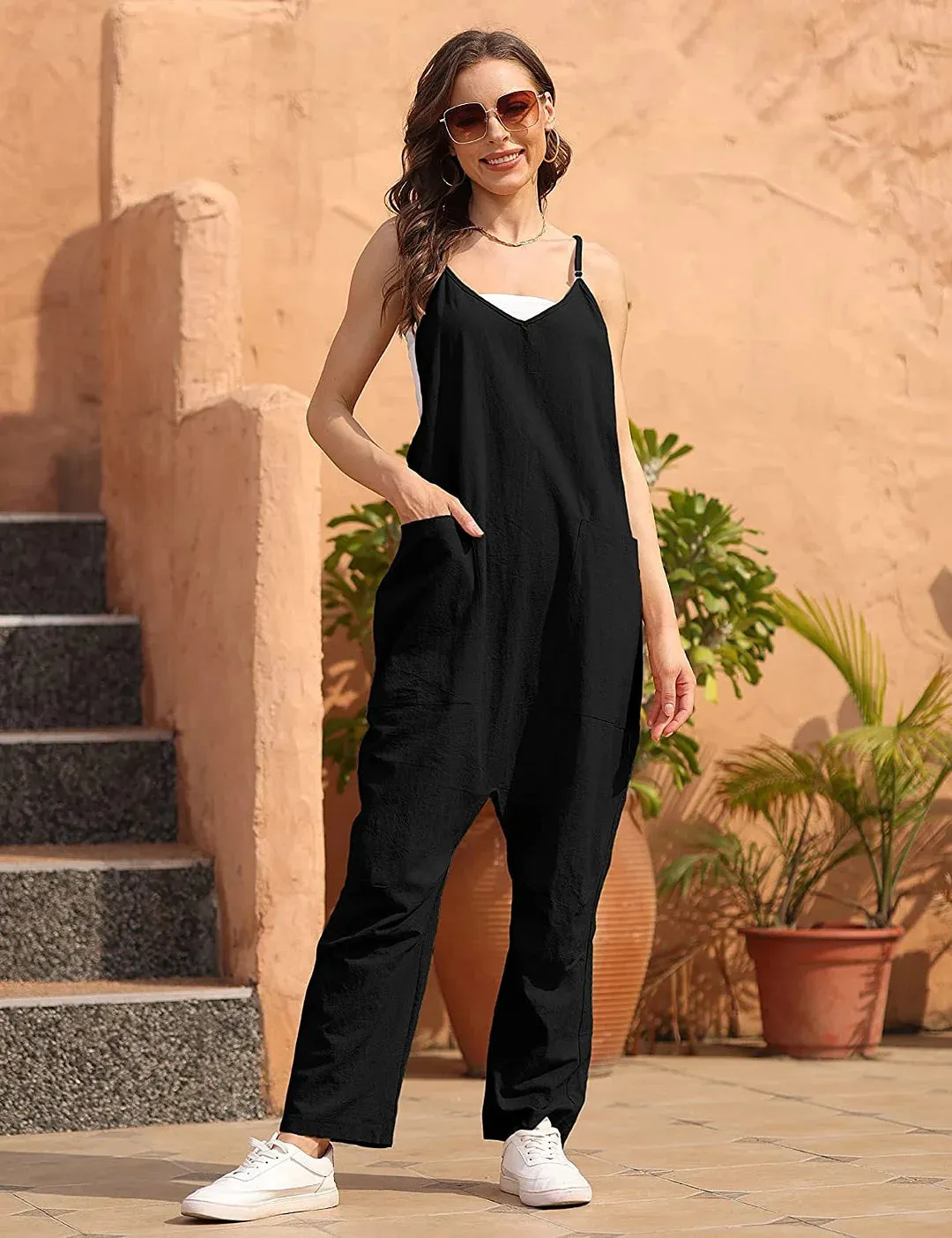 Womens Casual Wide Leg Jumpsuit (Buy 2 Vip Shipping)