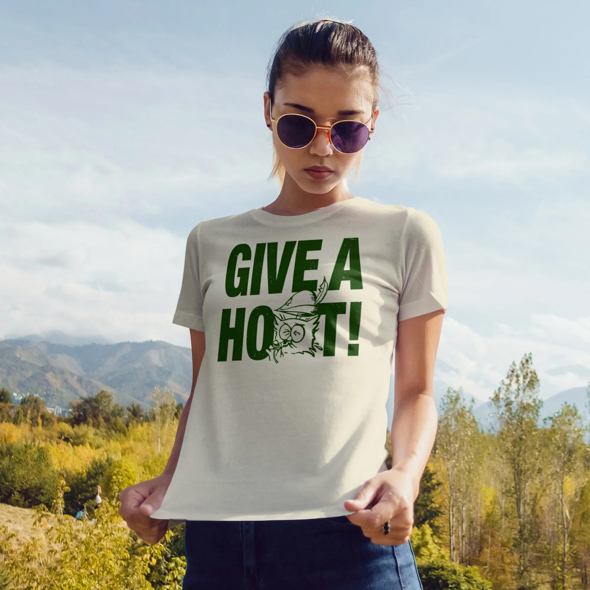 Woodsy Owl "Give A Hoot" Women's Tee