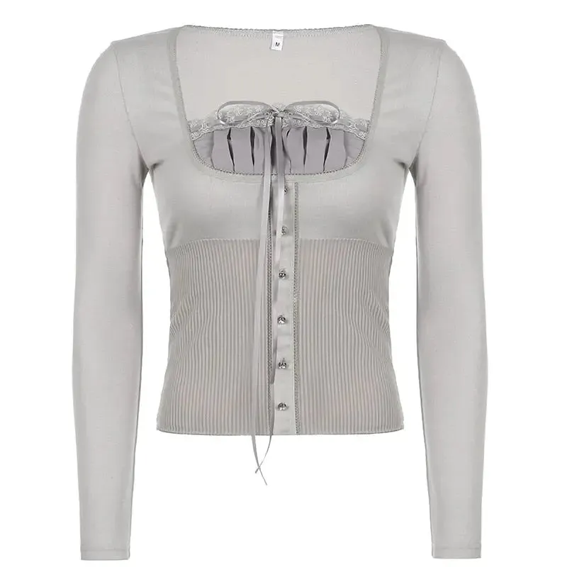 Y2K Full Zip Jacket with Classic Solid Pattern in Soft Fabric