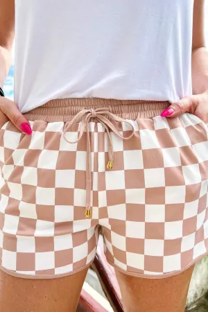 Your Move Checkered Shorts