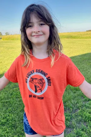 Youth Lucky Fishing Tee Shirt - Wisconsin
