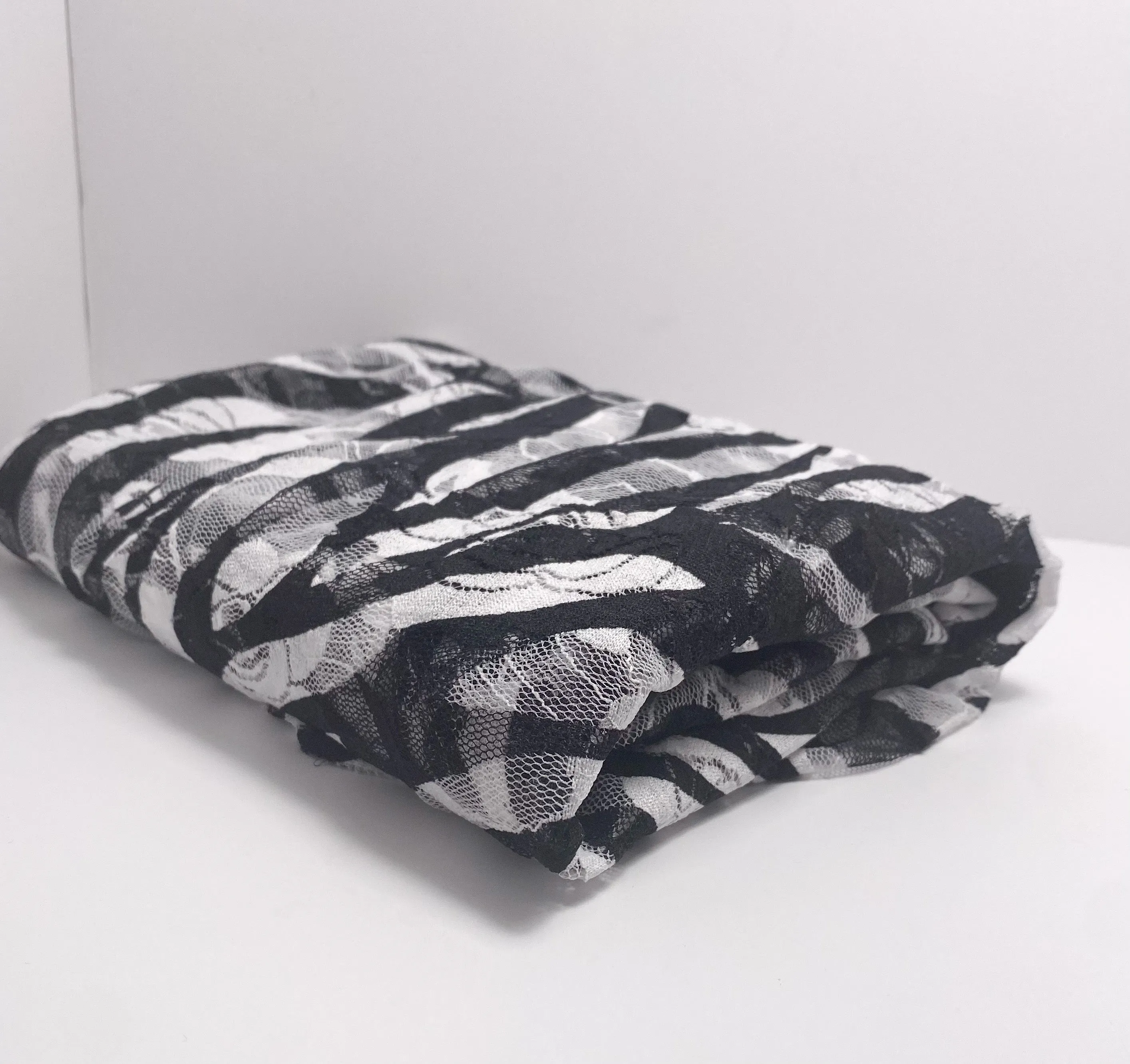 Zebra Rose Stretch Lace