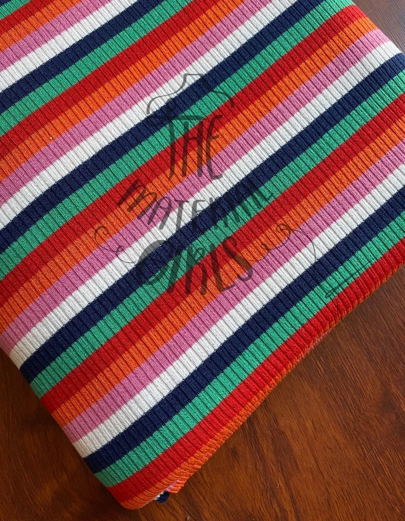 Zinnia Multicolor Stripe Ribbed Knit